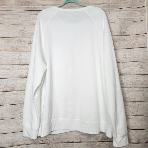 NWT And Now This Men's Size XXL Solid Fleece Off White Sweatshirt Round Neck - Picture 11 of 14